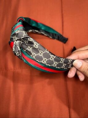 Green, Red & Brown Knotted Women’s Headband